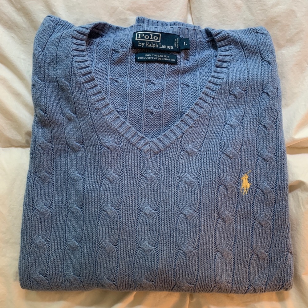 Barely work Polo sweater
